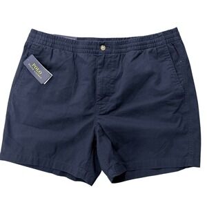 Polo Ralph Lauren Mens XXL Navy Blue Classic Fit Chino Shorts 5" Inseam‎ NWT